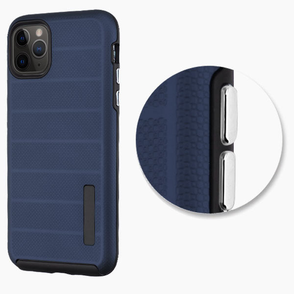 MyBat Fusion Protector Cover for Apple iPhone 11 Pro - Ink Blue Dots Textured / Black - IP11PHPCFSSO648-3.jpg