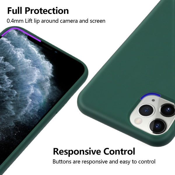 MyBat Liquid Silicone Protector Cover for Apple iPhone 11 Pro - Midnight Green - IP11PHPCLS007-3.jpg