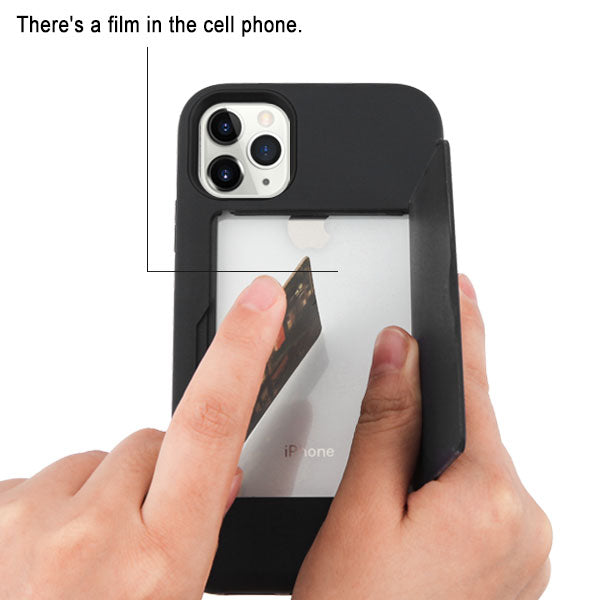 MyBat Poket Hybrid Protector Cover (with Back Film) for Apple iPhone 11 Pro - Black / Black - IP11PHPCPKT001-2.jpg