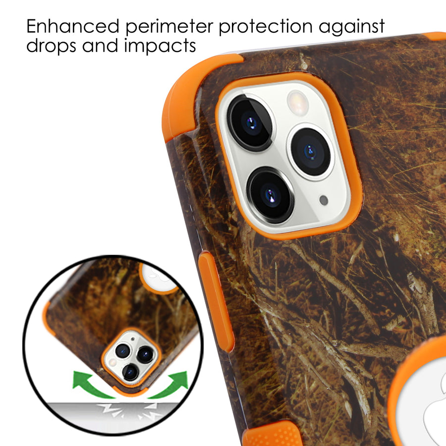 MyBat TUFF Series Case for Apple iPhone 11 Pro - Yellow / Black Vine / Orange - IP11PHPCTUFFIM1011-6.jpg