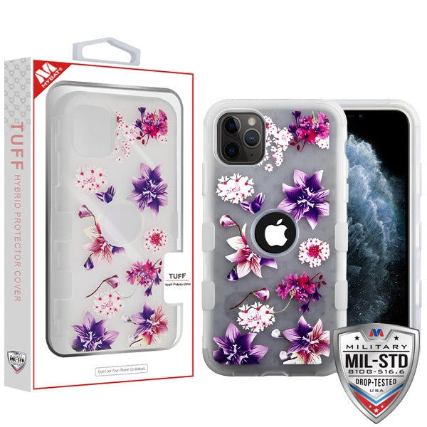 MyBat TUFF Series Case for Apple iPhone 11 Pro - Semi Transparent White Frosted Purple Stargazers / Transparent White - IP11PHPCTUFFSMIM002-1.jpg