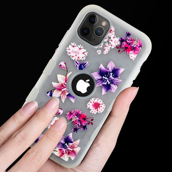MyBat TUFF Series Case for Apple iPhone 11 Pro - Semi Transparent White Frosted Purple Stargazers / Transparent White - IP11PHPCTUFFSMIM002-5.jpg