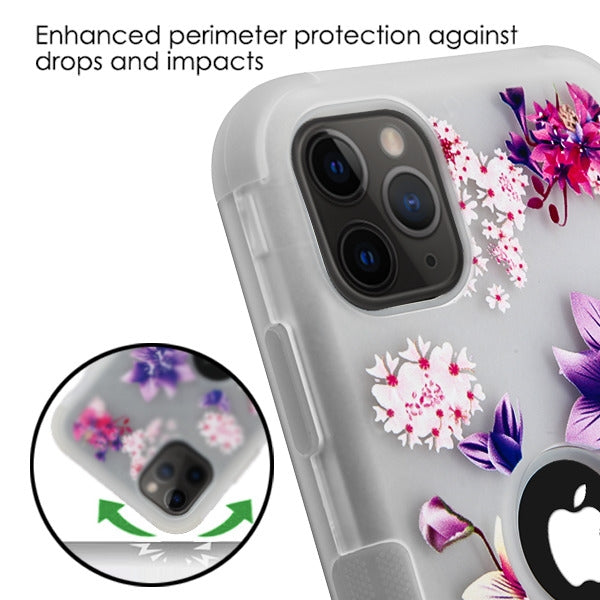 MyBat TUFF Series Case for Apple iPhone 11 Pro - Semi Transparent White Frosted Purple Stargazers / Transparent White - IP11PHPCTUFFSMIM002-6.jpg