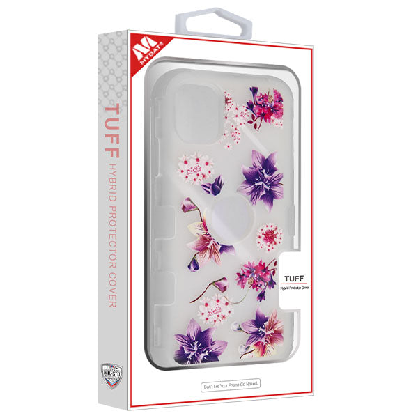 MyBat TUFF Series Case for Apple iPhone 11 Pro - Semi Transparent White Frosted Purple Stargazers / Transparent White - IP11PHPCTUFFSMIM002-7.jpg