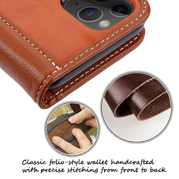 MyBat Genuine Leather MyJacket Wallet for Apple iPhone 11 Pro - Brown - IP11PMYJKPR002-4.jpg