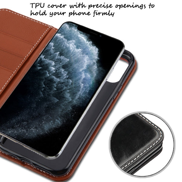 MyBat Genuine Leather MyJacket Wallet for Apple iPhone 11 Pro - Brown - IP11PMYJKPR002-8.jpg
