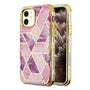 MyBat TUFF Kleer Hybrid Case for Apple iPhone 11 - Electroplated Purple Marble / Electroplating Gold - IP11RHPCTUFFKIM052-1.JPG