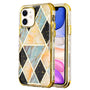 MyBat TUFF Kleer Hybrid Case for Apple iPhone 11 - Electroplated Blue Marble / Electroplating Gold - IP11RHPCTUFFKIM054-1.JPG