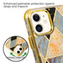 MyBat TUFF Kleer Hybrid Case for Apple iPhone 11 - Electroplated Blue Marble / Electroplating Gold - IP11RHPCTUFFKIM054-5.JPG