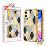 MyBat TUFF Kleer Hybrid Case for Apple iPhone 11 - Electroplated Blue Marble / Electroplating Gold - IP11RHPCTUFFKIM054.JPG