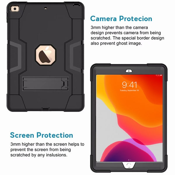 MyBat Symbiosis Stand Protector Cover for Apple iPad 10.2 (2019) (A2197, A2200, A2198)/iPad 10.2 (2020) / iPad 10.2 (2021) - Black / Black - IPAD102HPCRS211-6.jpg
