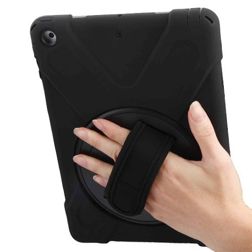 MyBat Rotatable Stand Protector Cover (with Wristband) for Apple iPad 9.7 (2017) (A1822,A1823) / iPad 9.7 (2018) (A1954,A1893) - Black / Black - IPAD97HPCRS001NP-3.jpg