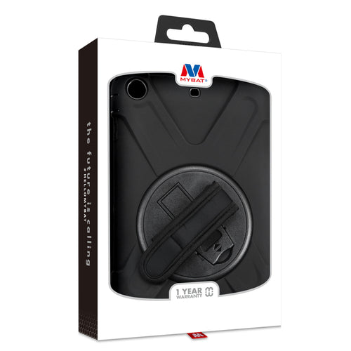 MyBat Rotatable Stand Protector Cover (with Wristband) for Apple iPad mini (A1432,A1454,A1455)/iPad mini 3 (A1599,A1600) / iPad mini with Retina display (A1489,A1490,A1491) - Black / Black - IPADMINIHPCRS001NP-6.jpg