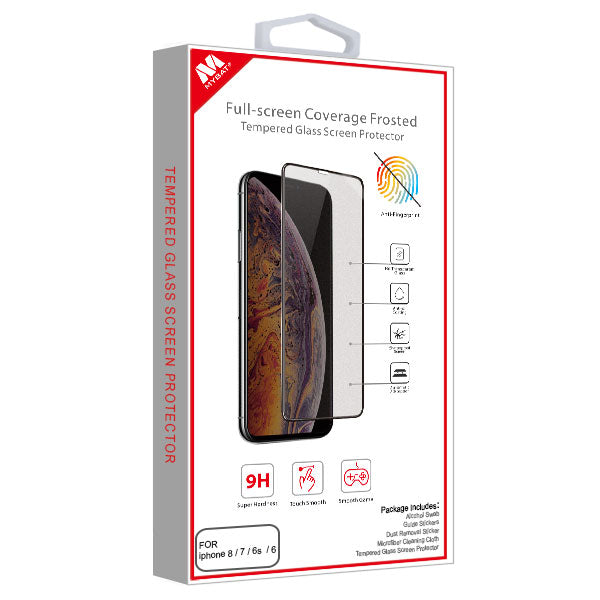 MyBat Full-screen Coverage Frosted Tempered Glass Screen Protector for Apple iPhone 8/7/iPhone SE (2022) / SE (2020) - Black - IPHONE8LCDSCPRF121-11.jpg