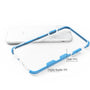 MyBat Bumper Guard Candy Skin Cover for Apple iPhone XS/X - Transparent Clear / Blue - IPHONEXCASKCA656WP-3.jpg
