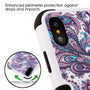 MyBat TUFF Series Case for Apple iPhone XS/X - Purple European Flowers / Black - IPHONEXHPCTUFFIM237WP-6.jpg