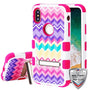 MyBat TUFF Series Case (with Magnetic Metal Stand) for Apple iPhone XS/X - Camo Wave / Hot Pink - IPHONEXHPCTUFFIM333WP-1.jpg