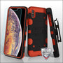 MyBat 3-in-1 Storm Tank Hybrid Protector Cover Combo (with Black Holster) for Apple iPhone XS Max - Black / Red - IPXSMAXHPCSTKCMB002WP-1.jpg