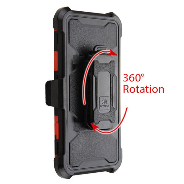MyBat 3-in-1 Storm Tank Hybrid Protector Cover Combo (with Black Holster) for Apple iPhone XS Max - Black / Red - IPXSMAXHPCSTKCMB002WP-4.jpg