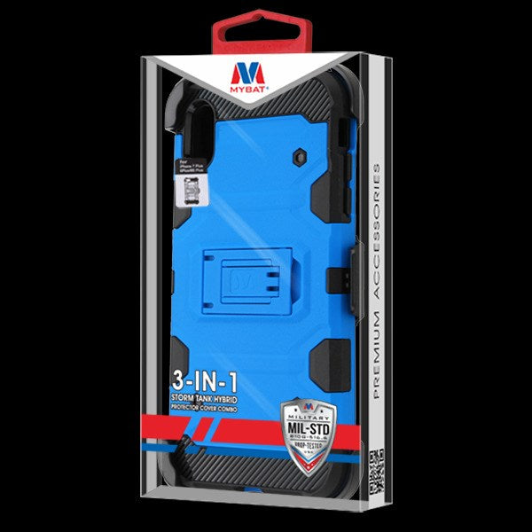 MyBat 3-in-1 Storm Tank Hybrid Protector Cover Combo (with Black Holster) for Apple iPhone XS Max - Blue / Black - IPXSMAXHPCSTKCMB006WP-9.jpg