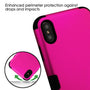 MyBat TUFF Hybrid Phone Protector Cover [Military-Grade Certified](with Package) for Apple iPhone XS Max - Titanium Solid Hot Pink / Black - IPXSMAXHPCTUFFSO004WP-6.jpg
