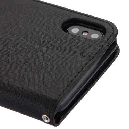 MyBat Liner MyJacket Wallet Crossgrain Series for Apple iPhone XS Max - Black Pattern / Black - IPXSMAXMYJK84AWP-4.jpg