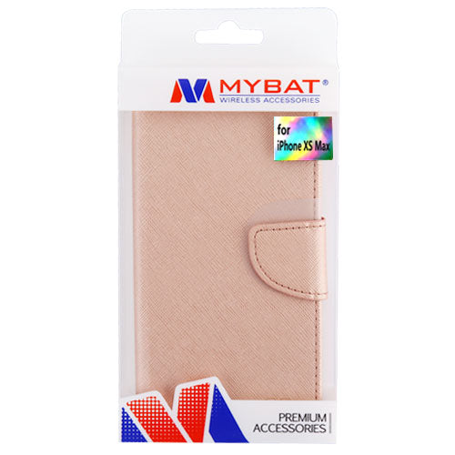 MyBat Liner MyJacket Wallet Crossgrain Series for Apple iPhone XS Max - Rose Gold Pattern / Rose Gold - IPXSMAXMYJK84GWP-6.jpg