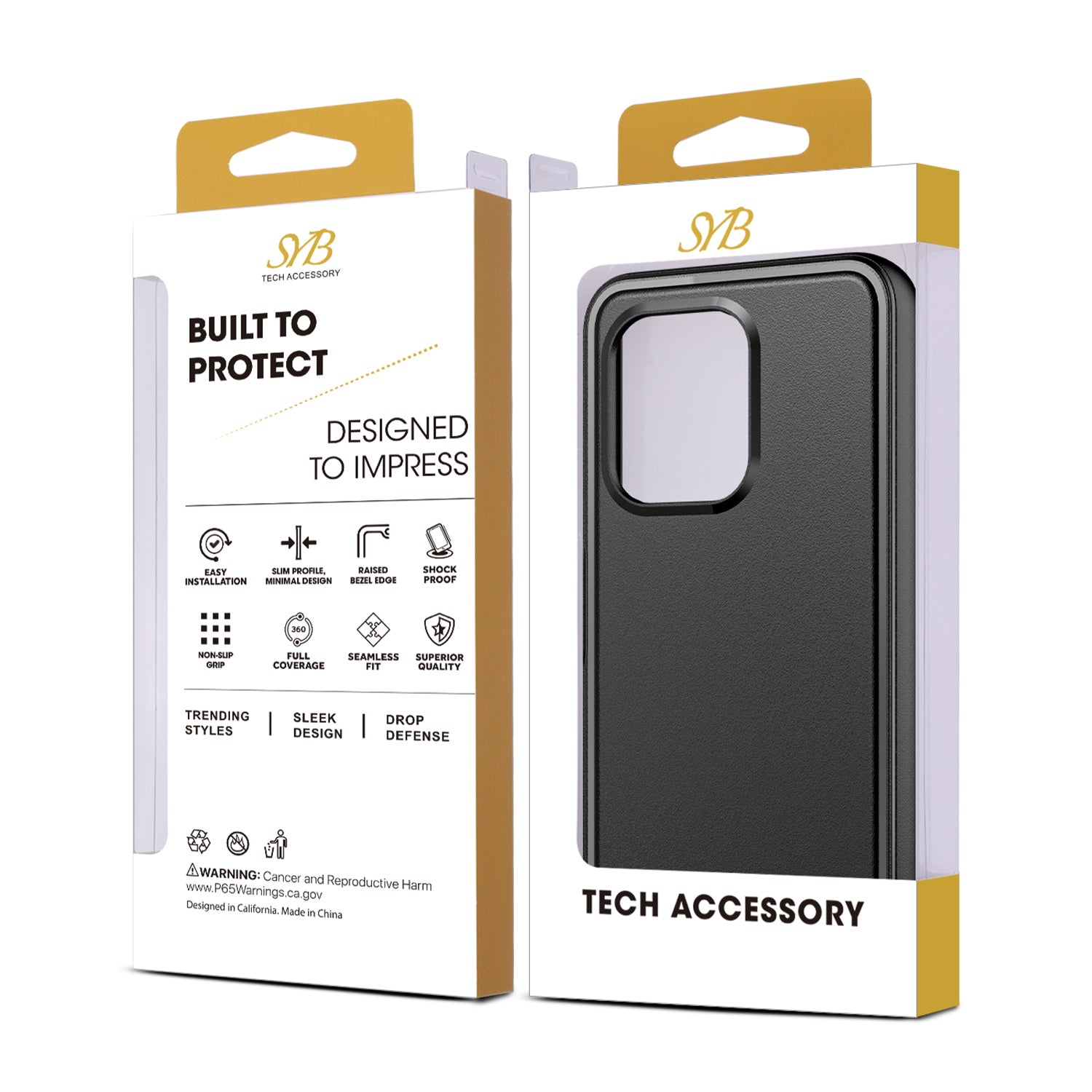 SYB Intact Series Case for Boost Celero 5G Plus (2024) - Black