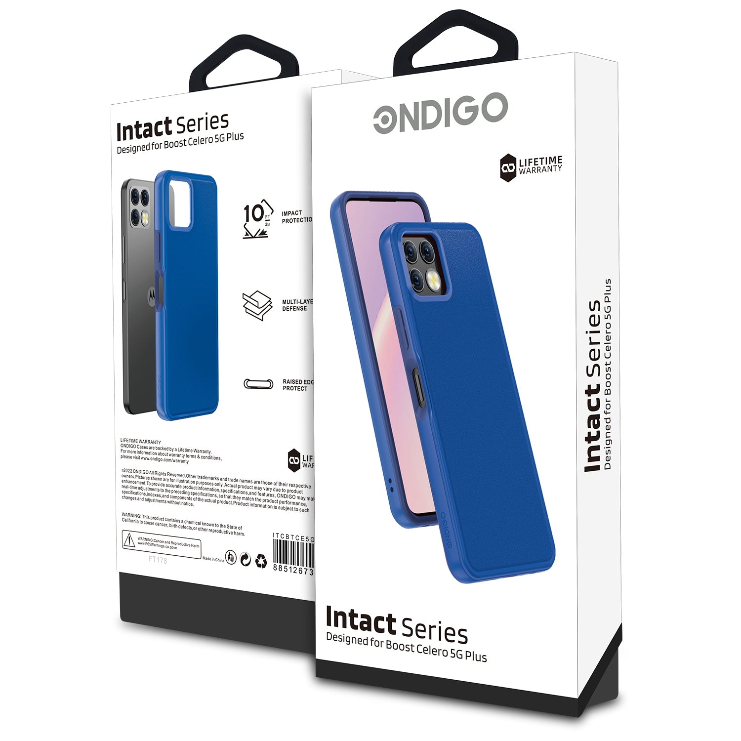Intact Series Case for Boost Celero 5G Plus - Reflex Blue