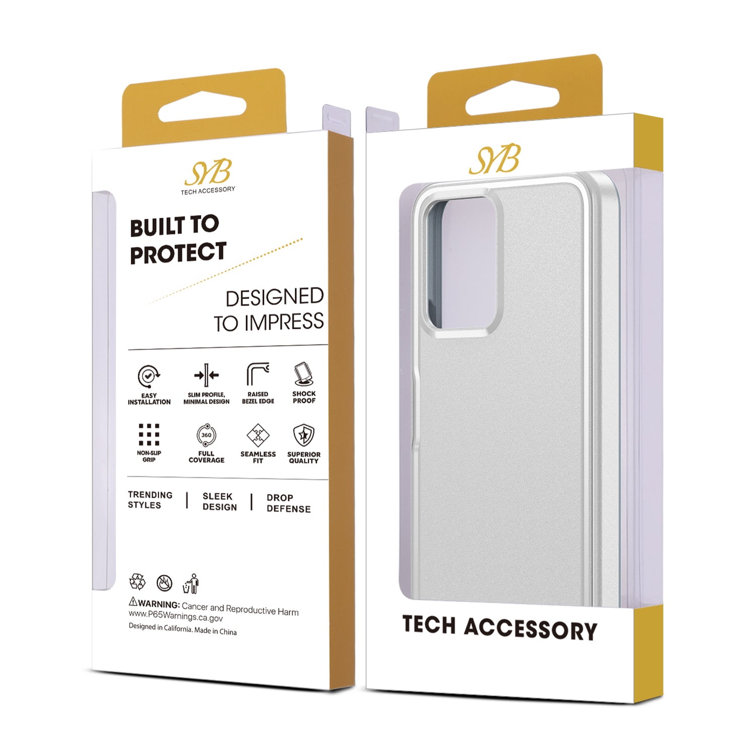 SYB Intact Series Case for Boost Celero 5G SC - White