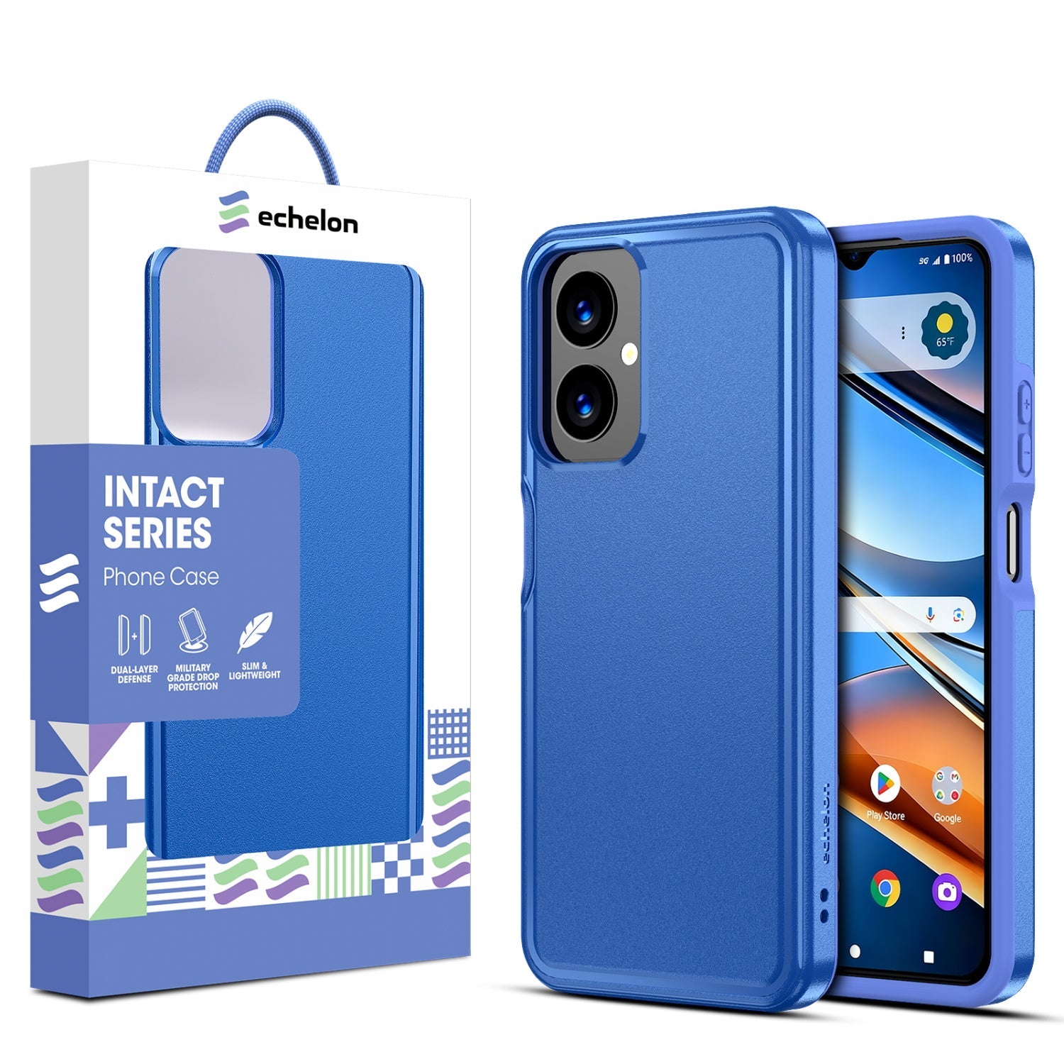 echelon Intact Series Case for Cricket Icon 2026/At&t Propel 3 5G - Reflex Blue