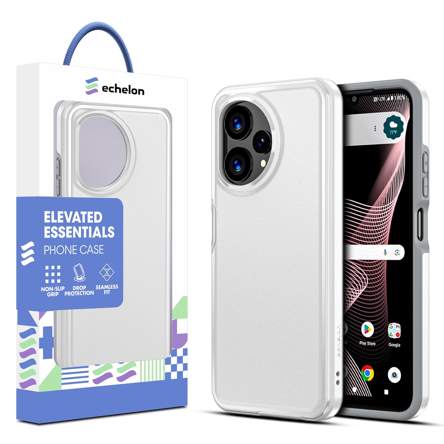 echelon Intact Series Case for Cricket Icon Plus 2026/At&t Verge 2 - White