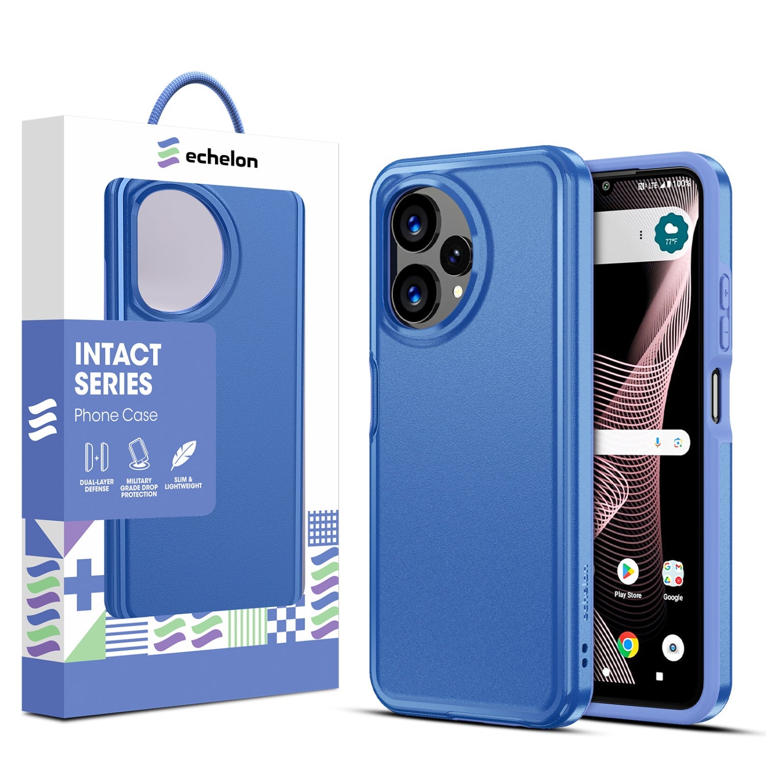 echelon Intact Series Case for Cricket Icon Pro 2026/At&t Motivate Pro 2 5G - Reflex Blue
