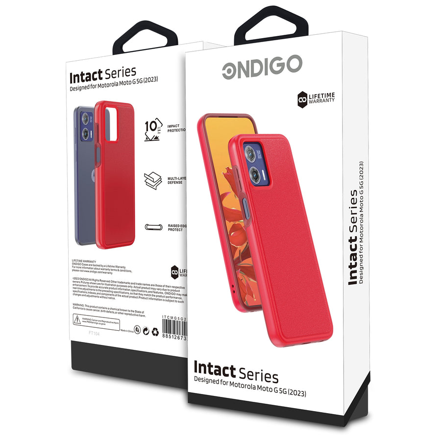 Intact Series Case for Motorola Moto G 5G (2023) - Red - ITCMG5G23RED-7.jpg