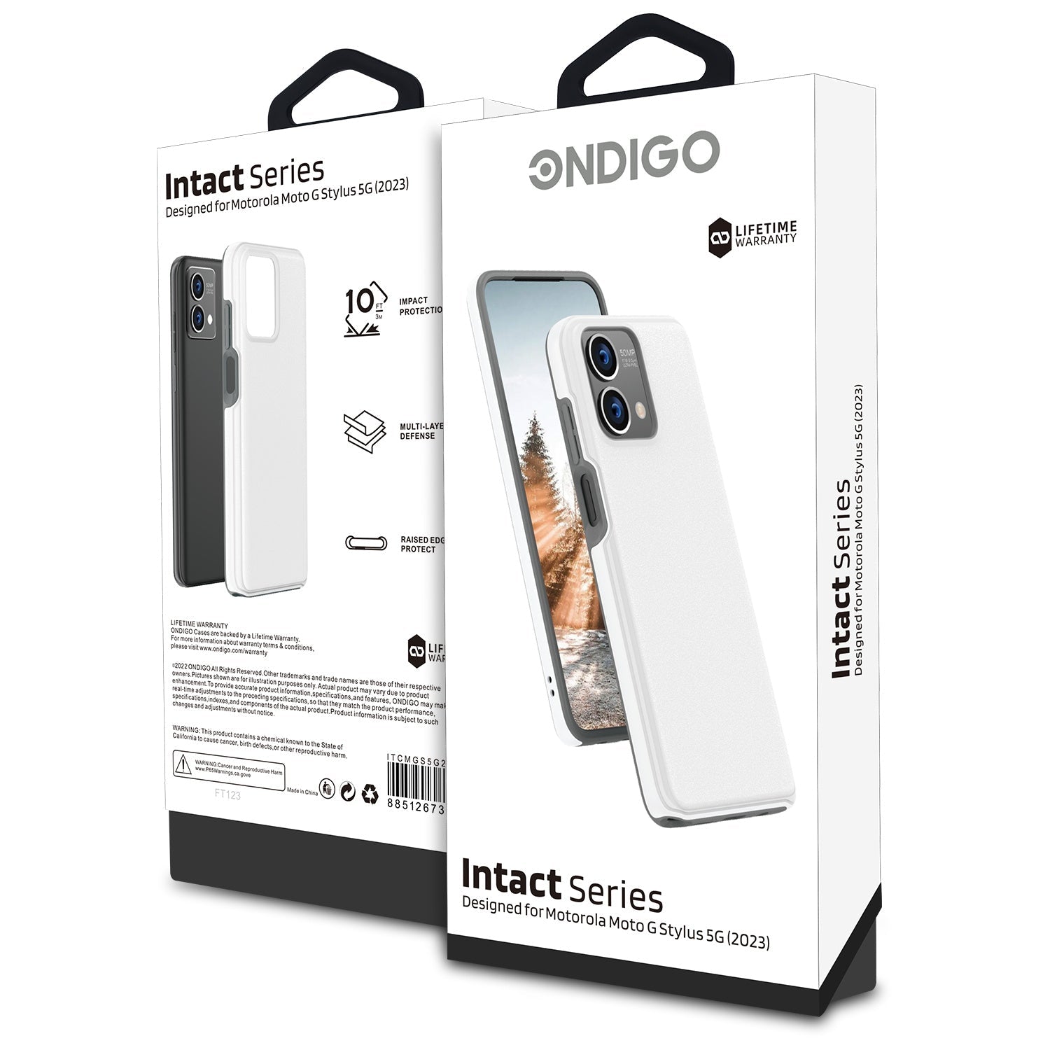 Intact Series Case for Motorola Moto G Stylus 5G (2023) - White