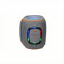 Bluetooth Drum-Style Speaker with LED Lights and FM Radio, Portable, Loud Sound JC600 - Gray
