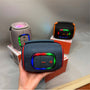 Bluetooth Drum-Style Speaker with LED Lights and FM Radio, Portable, Loud Sound JC600 - Gray - JC600-SPEAKER-GRAY-3.jpg