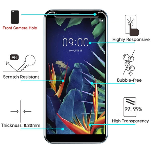 Airium Tempered Glass Screen Protector (2.5D) for Lg K40 / Harmony 3 - Clear - LGK40LCDSCPR90-3.jpg