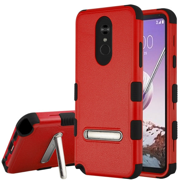 MyBat TUFF Series Case (with Magnetic Metal Stand) for Lg Stylo 5 - Natural Red / Black - LGSTL5HPCTUFFSO356-2.jpg