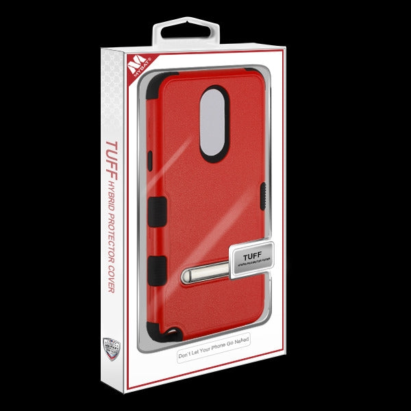 MyBat TUFF Series Case (with Magnetic Metal Stand) for Lg Stylo 5 - Natural Red / Black - LGSTL5HPCTUFFSO356-7.jpg