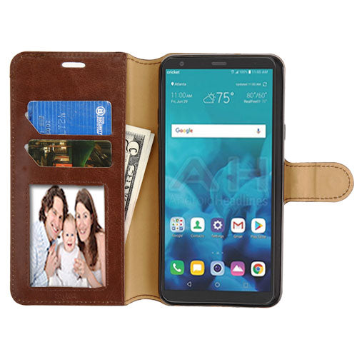 MyBat MyJacket Wallet Element Series for Lg Stylo 4 / Stylo 4 Plus - Brown - LGSTYLO4MYJK562WP-2.jpg