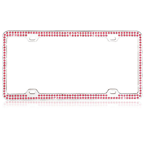 Valor Pink Crystals Chrome Coating Metal Frame with Double Row Crystals - LPF2BC002PNK-1.jpg