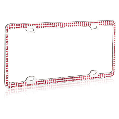Valor Pink Crystals Chrome Coating Metal Frame with Double Row Crystals - LPF2BC002PNK-12.jpg