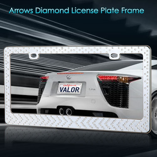 Valor Modern Arrows Diamond License Plate Frame - LPF2EC029MAD-4.jpg