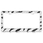 Valor Zebra Pattern with Shining Black and White Crystals Chrome Metal Frame - LPF3EC029WBK-1.jpg