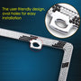 Valor Zebra Pattern with Shining Black and White Crystals Chrome Metal Frame - LPF3EC029WBK-5.jpg
