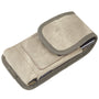 LUXMO Small Vertical Universal Pouch w/ Dual Card Slots - Light Brown Denim Fabric - LPHTCM7-EUV3-BR-6.jpg