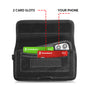 LUXMO LARGE SIZE HORIZONTAL UNIVERSAL SPECIAL FABRIC POUCH WITH DUAL CARD SLOTS - BLACK DENIM FABRIC - LPLGGF-EUH3-INK-2.jpg