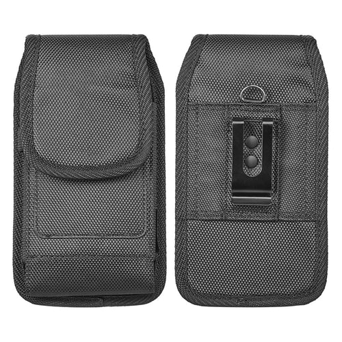 LUXMO Large Vertical Universal Nylon Pouch w/ Dual Card Slots - Black (Retail Packaging) - LPLGGF-EUV2-BK-C-3.jpg