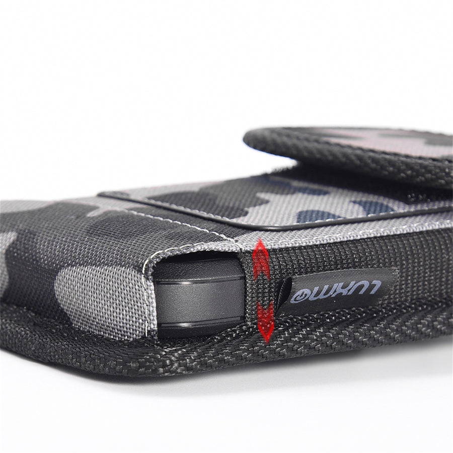 LUXMO Large Vertical Universal Nylon Pouch w/ Dual Card Slots - Grey Camo - LPLGGF-EUV2-GYCAMO-6.jpg